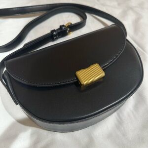 Brand New Never Used Black And Gold Accent Purse